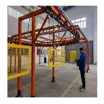 500kg Load Overhead Conveyor System Electric Heating Paint Line Conveyor For Diverse Dimensions