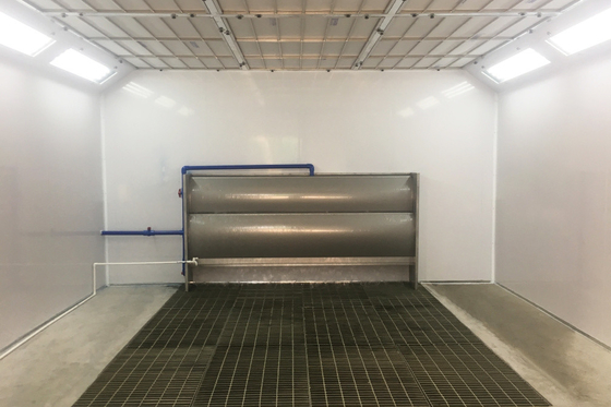 Water Curtain Paint Spray Booth , Water Wash Spray Booth For Sale