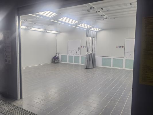 Automotive Preparation & Sanding Station with Soft PVC Curtains & Downdraft Extraction