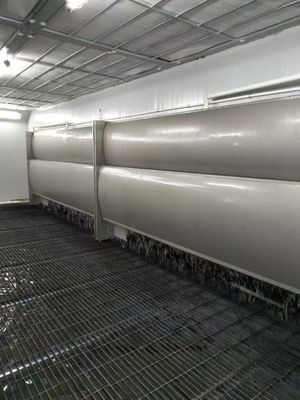 Stainless Steel Water Curtain Spray Booth Continuous Flow Of Water To Capture Sticky Paint Overspray