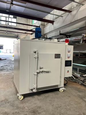 Industrial Batch Curing Oven with Walk-In Trolley System for Powder Coating & Paint Drying Applications