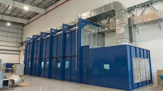 CoatTech Anti-Corrosion Spray Booth For Waterborne Coatings Rust-Proof Galvanized Design For High-Humidity Painting