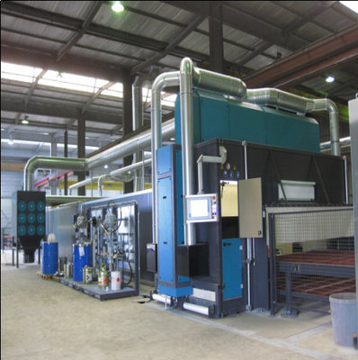 Hızlı Roller Clear Coat Spray Paint Line Powder Coating 1-20m/Min