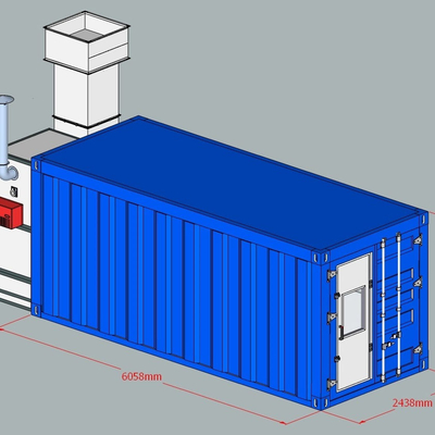 Uyumlu Mobil Konteyner Sprey Booth Paint Booth Sistemleri Otomobil Onarım ve Yeniden Düzeltme