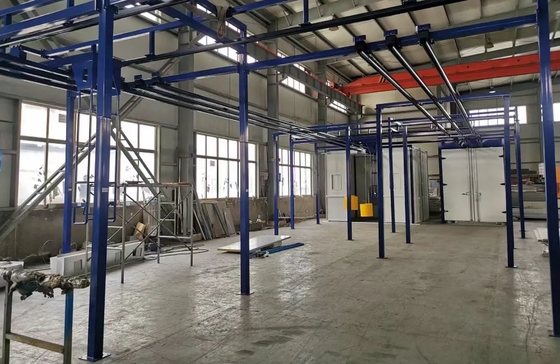 Eşsiz biçimlere sahip yükseltilmiş konveyör ürünleri için özel kaplama çözümü, üretim hattı kaplama