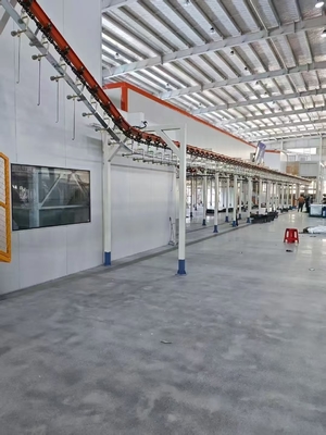 Otomatik bitiş hattı Toz kaplama boya hatları hassasiyetli rulo açık kaplama sprey boya hattı