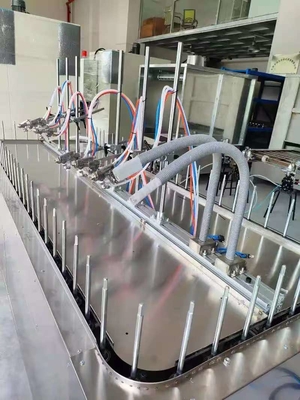 Otomatik Gelişmiş Teknoloji Yapışmaz Kaplama Makinesi En Son Sprey Boya Hattı