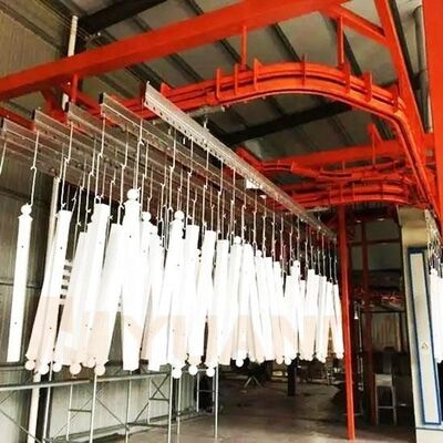 Yedek Parça Yüksek Hacimli Fabrika Üretimi için Otomatik Toz Boya Hattı