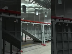 Otomatik bitiş hattı Toz kaplama boya hatları hassasiyetli rulo açık kaplama sprey boya hattı